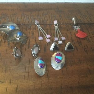 Native American Southwest Sterling Jewelry lot of 6